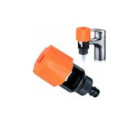 Adaptateur universel robinet - PZCC - Modèle universel - Finition métal - ABS et caoutchouc - Compatible Hozelock
