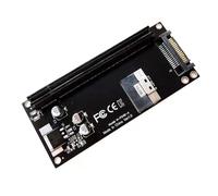 Adaptateur universel SFF-8654 8i vers PCIe X16 Carte graphique Adaptateur PCIe Adaptateur SFF-8654 8i vers PCIe 3.0 2.0 Matériau Plastique Adaptateur