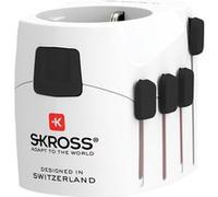 SKROSS - 1.103145 | Pro | Adaptateur de Voyage Universel 2-3 pôles pour Schuko. Tension et Puissance nominale: 100V - 630W / 250V - 1575W - Protection Contre Les Chocs électriques