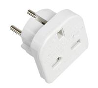 Adaptateur universel UK vers EU 3 broches vers 2 broches, voyage, compatible Europe et pays à 2 broches Nouveau