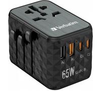 Adaptateur universel Verbatim noir gris 65 W
