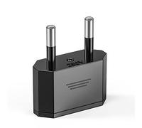 Adaptateur US vers EU 2 broches Ancable vers UE - 1 prise de voyage pour l'Allemagne, l'Europe, l'Amérique, le Mexique, le Canada, l'Égypte, l'Espagne, avec bloc d'alimentation américain