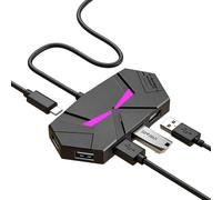 Adaptateur USB 2.0 à 7 ports USB 2.0 pour ordinateur portable, disque dur de type C, transfert de données stable
