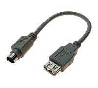exertis Connect - Adapteur pour souris - USB (F) pour PS/2 (M) - 20 cm - gris