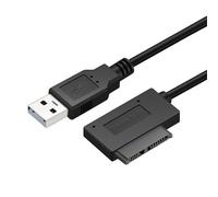 Adaptateur USB 2.0 à Mini Sata II 7 + 6 13 broches, câble convertisseur pour ordinateur portable CD/DVD ROM, câble de données