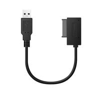 Adaptateur USB 2.0 à Mini Sata II 7 + 6, câble convertisseur pour ordinateur portable DVD/CD ROM, disque fin, en Stock