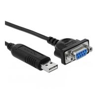 Adaptateur USB 2.0 - DELOCK - DB9 série RS-232 - Noir - Transfert de données
