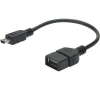 DIGITUS Assmann Electronic UL Adaptateur pour câble USB 2.0-OTG mâle/Femelle Noir 0,2 m AK-300310-002-S