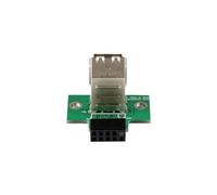StarTech Adaptateur USB 2.0 interne – 2x USB A vers connecteur de carte mère 4 broches (F/F)