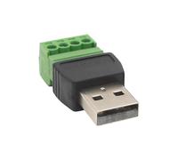 Adaptateur USB 2.0 mâle sans soudure à borne à vis, adaptateur de câble de données de projet, pièces de réparation, adaptateur de bornier à vis USB