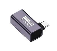 Adaptateur USB 2.0 mâle vers USB B femelle - Coude B femelle vers C mâle - Connexion multiple