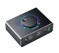 Adaptateur USB 2.0 pour ordinateur portable, carte son externe avec microphone 3,5 mm, contrôle du volume, adaptateur USB 2.0
