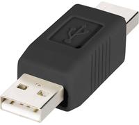 Adaptateur USB 2.0 Renkforce rf-usba-02 - [1x USB 2.0 type A mâle - 1x USB 2.0 type A mâle] - noir contacts dorés