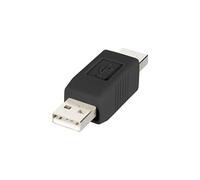 Adaptateur USB 2.0 rf-usba-02 - [1x USB 2.0 type A mâle - 1x USB 2.0 type A mâle] - noir contacts dorés