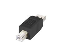 Adaptateur USB 2.0 rf-usba-03 - [1x USB 2.0 type A mâle - 1x USB 2.0 type B mâle] - noir contacts dorés