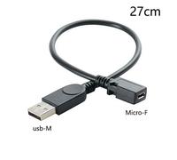 Adaptateur USB 2.0 Type A Femelle vers Micro USB B Femelle,Convertisseur de Prise,Connecteur USB 2.0 vers Micro USB - Type D-2PCS