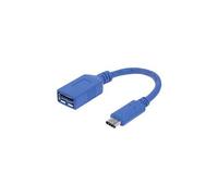 Manhattan 353540 câble USB USB 3.2 Gen 1 (3.1 Gen 1) 0,15 m USB C USB A Bleu