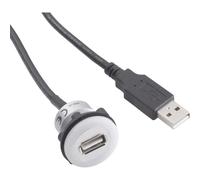 Adaptateur USB 2.0 USB femelle type A, éclairé vers USB mâle type A avec 60 cm
