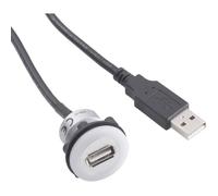 Adaptateur USB 2.0 USB femelle type A, éclairé vers USB mâle type A avec 60 cm de câble TRU COMPONENTS USB-05 1229314 1 pc(s)