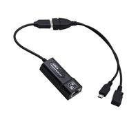 Adaptateur USB 2.0 vers RJ45/2X micro câble USB LAN, adaptateur Ethernet pour AMAZON FIRE TV 3 ou STICK GEN 2