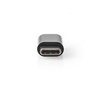 Nedis Adaptateur USB CCBW60911AT – USB 2.0, USB‑C→Micro‑B femelle, 480 Gbps, plaqué or, anthracite