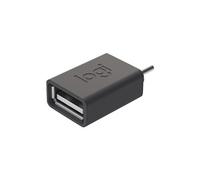 Logitech Adaptateur USB-C vers USB-A LOGI Adaptor – USB-C mâle vers USB 3.0 femelle – Graphite