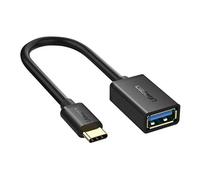 - Adaptateur USB - 24 pin USB-C (M) pour USB type A (F) - USB 3.0 OTG - 17 cm - noir