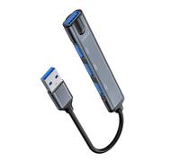 Adaptateur USB 3.0 2.0 avec répartiteur USB 4 ports pour les amateurs de numérique Prend en charge le transfert de données rapide Efficacité au bureau