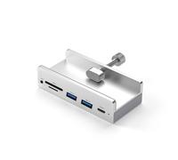 Adaptateur USB 3.0 6 en 1 à clipser pour station d'accueil USB 3.0 Adaptateur multiport 5 Gbps haute vitesse pour ordinateur portable PC adaptateur à clip d'écran