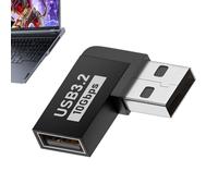 Adaptateur USB 3.0 à Angle Droit - Câble de de données Rapide de 10 Gbit/s - Extenseur USB - Design Peu encombrant - Adaptateur fiable et Durable pour Ordinateur Portable, TV et Bureau