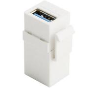 Adaptateur USB 3.0 A femelle vers A femelle Extension Keystone Jack Couplage Adaptateur pour plaque murale Câble USB CableCC