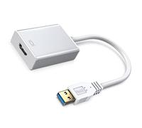 Adaptateur USB 3.0 à HD, Résolution Largement Compatible USB3.0 à l'Adaptateur d'interface Multimédia HD pour PC (Silver)