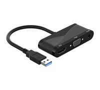 Adaptateur USB 3.0 à VGA avec Transmission 3.5, prise de convertisseur 1080P 101A
