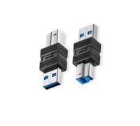 Adaptateur USB 3.0 B Mâle vers A Mâle (USB-M) - Lot de 2 : Transfert Rapide et Connexion Universelle