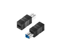 Adaptateur USB 3.0 B Mâle vers USB-C Femelle (Lot de 2) - Connectez Imprimantes, Disques Durs et Plus