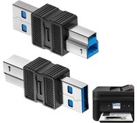 Adaptateur USB 3.0-Convertisseur USB B 3.0 pour Imprimantes-Câble de de données haute vitesse Plug and pour ordinateur portable Tablette Station d'accueil hôte