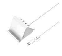 Adaptateur USB 3.0 et type C avec 3 ports USB et support de téléphone de type C vitesse 5 Gbit/s pour ordinateurs portables et ordinateurs de bureau