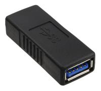 Adaptateur USB 3.0 - InLine® - Femelle A vers Femelle A - Noir - Étendre les ports USB - Connecteur Femelle A