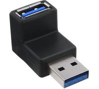 Adaptateur USB 3.0 InLine®, Mâle et Femelle, coudé 90°