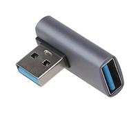 Adaptateur USB 3.0 mâle à femelle à 90 degrés pour ordinateur portable PC transfert de données haute vitesse 10 Gbit/s