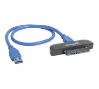 Manhattan disques durs / SSD Adaptateur [1x USB 3.0 mâle type A - 1x SATA mâle 7+15 pôles] 0.15 m