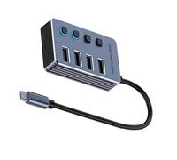 Adaptateur USB 3.0 multi-ports avec 4/7/10 ports 5 Gbit/s DC2 V pour un transfert de données rapide et un chargement d'appareil adaptateur USB pour consoles de jeu