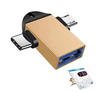 Adaptateur USB 3.0 O-T-G - Connecteur de données à Grande Vitesse, Convertisseur de Lecteur Flash, hub USB Compact | de fichiers Rapide avec Conception Plug and Play, Adaptateur po