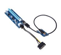 Adaptateur USB 3.0 PCI-E Express pour carte graphique, 1x to16x, convertisseur pour SATA 6 broches, cordon d'alimentation pour carte graphique