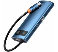 Adaptateur USB 3.0 Type C Baseus Metal Gleam 6en1 (Bleu)