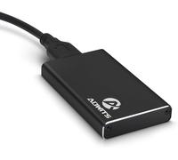 Adaptateur USB 3.0 UASP à mSATA 3030/3050 SSD SuperSpeed,boîtier de Disque Dur Externe en Aluminium pour Samsung 850 Evo,KingSpec,Kingston,Disque Dur SSD Transcend & More,Noir