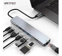 Adaptateur USB 3.0 - UPERFECT - HUB multiport - 4K HDMI - Connectivité - USB-C