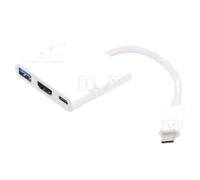Adaptateur USB 3.0 USB 3.1 HDMI vers USB-C 20cm