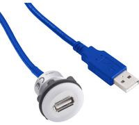 Adaptateur USB 3.0 USB femelle type A vers USB mâle type A avec 60 cm de câble TRU COMPONENTS USB-12 1313909 1 pc(s)