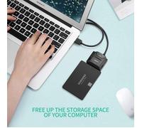 Ugreen Adaptateur USB 3.0 vers SATA pour HDD/SSD 2,5 3,5 pouces – UASP, TRIM, alimentation 12 V 2 A